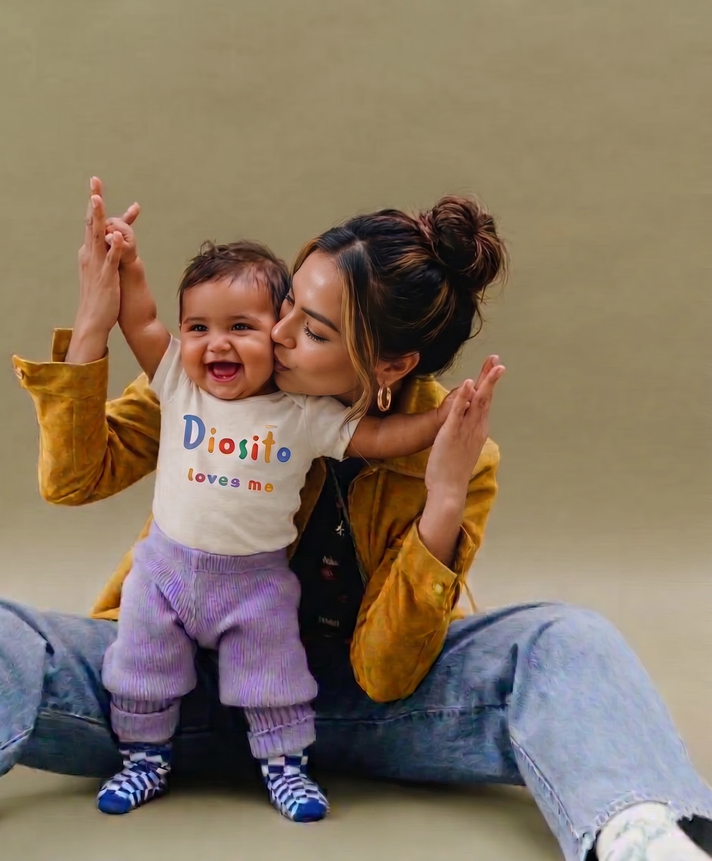 Diosito Loves Me Baby Onesie
