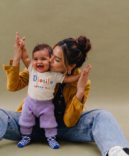 Diosito Loves Me Baby Onesie